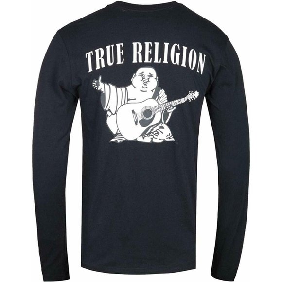 true religion long sleeve white shirt